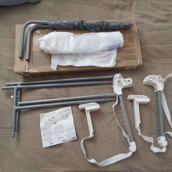 Regalo Swing Down Crib Rail, White - Picture 4 of 9